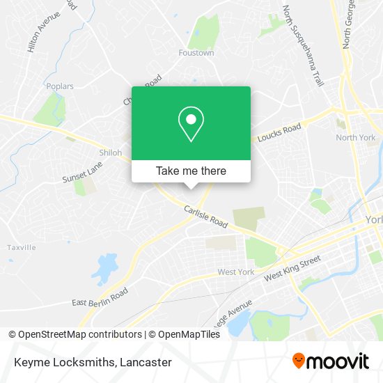 Keyme Locksmiths map