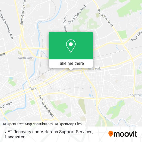 Mapa de JFT Recovery and Veterans Support Services