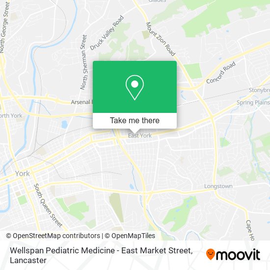 Wellspan Pediatric Medicine - East Market Street map