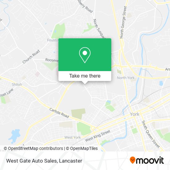 West Gate Auto Sales map