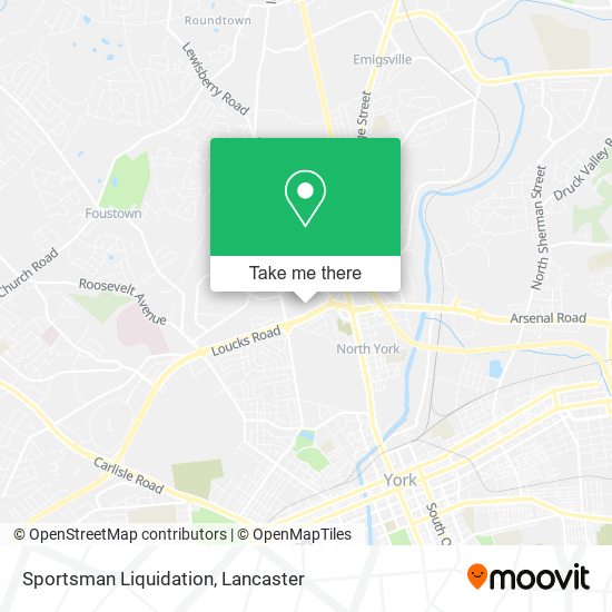 Sportsman Liquidation map