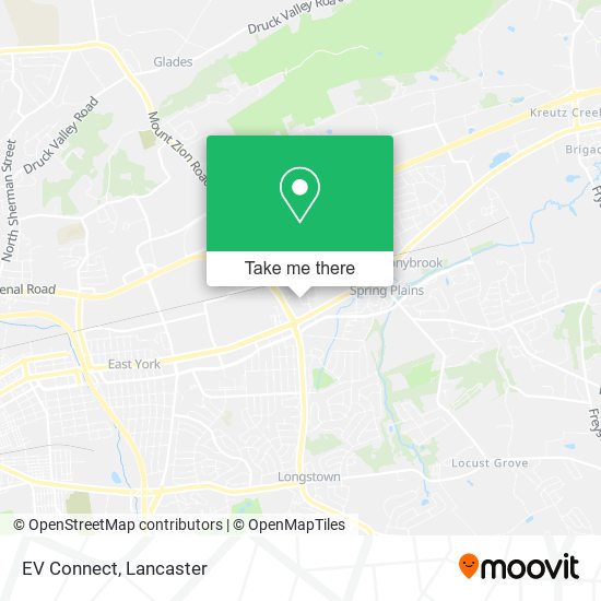 Mapa de EV Connect