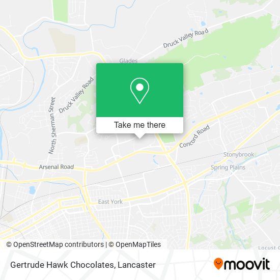 Gertrude Hawk Chocolates map