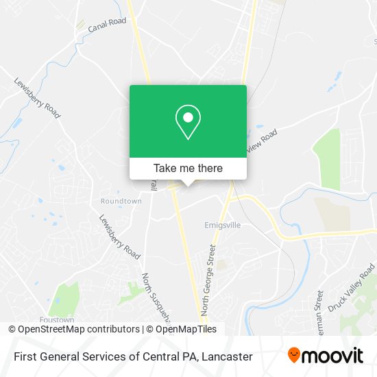Mapa de First General Services of Central PA