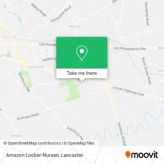 Amazon Locker-Nursen map