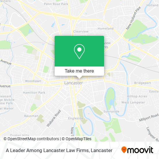 Mapa de A Leader Among Lancaster Law Firms