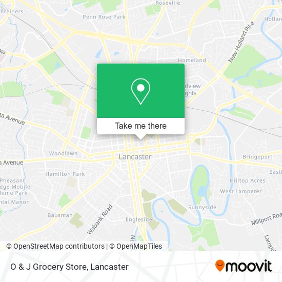 O & J Grocery Store map