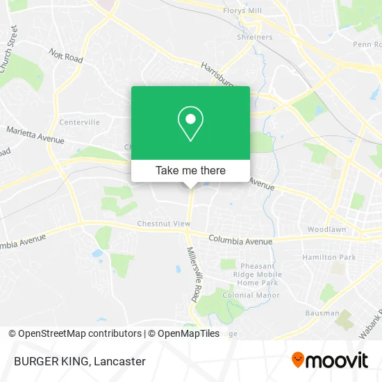 BURGER KING map