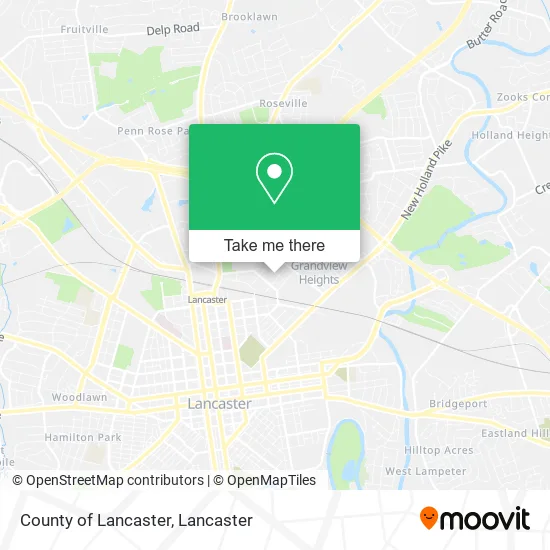 County of Lancaster map