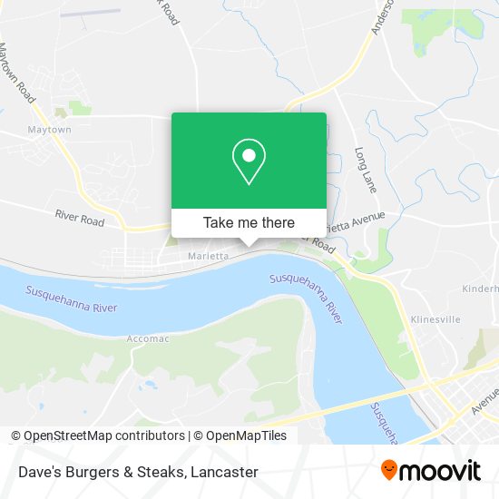 Dave's Burgers & Steaks map