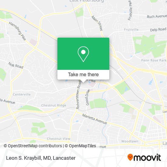 Leon S. Kraybill, MD map