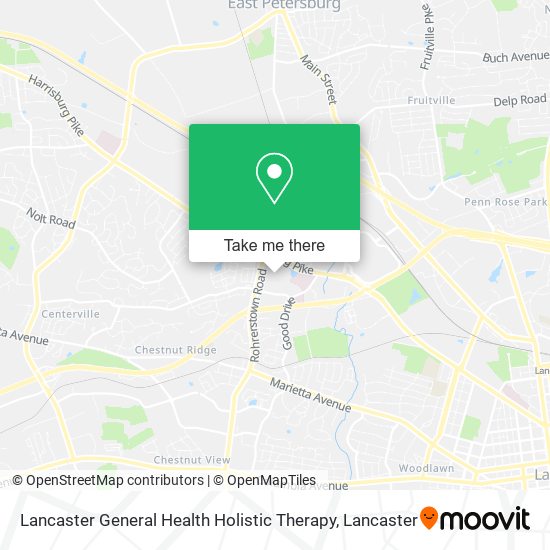 Lancaster General Health Holistic Therapy map
