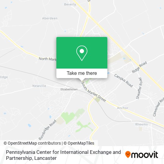 Mapa de Pennsylvania Center for International Exchange and Partnership