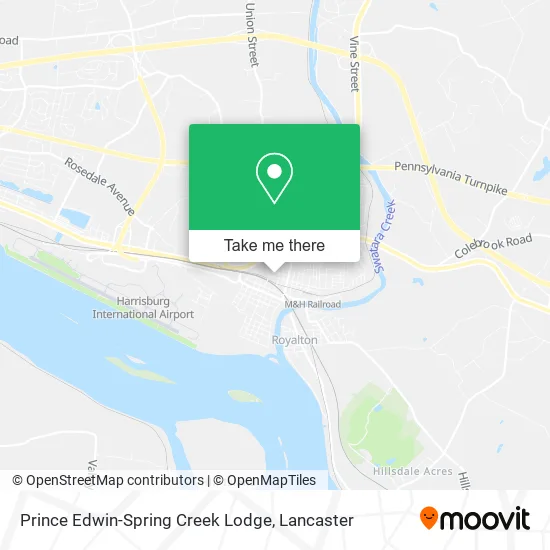 Prince Edwin-Spring Creek Lodge map
