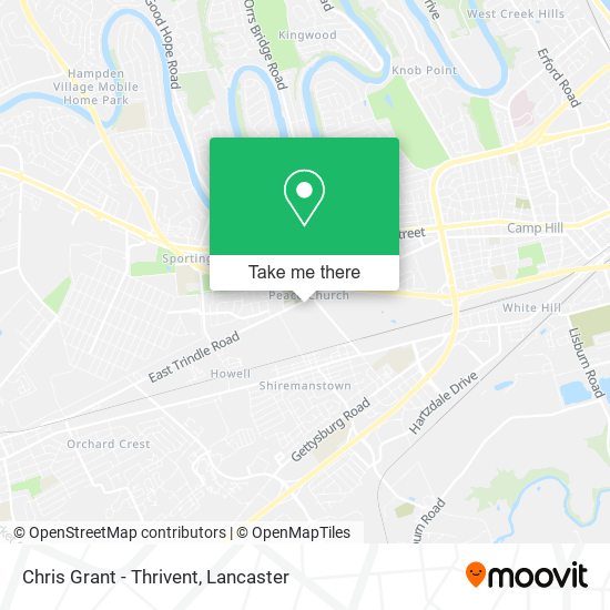 Mapa de Chris Grant - Thrivent
