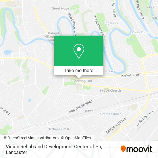 Vision Rehab and Development Center of Pa map