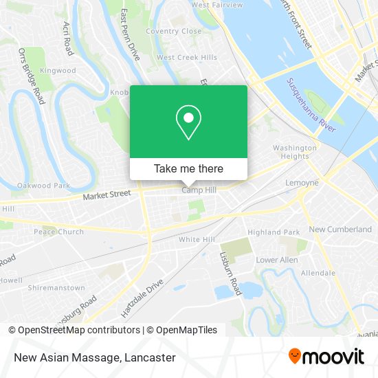 New Asian Massage map