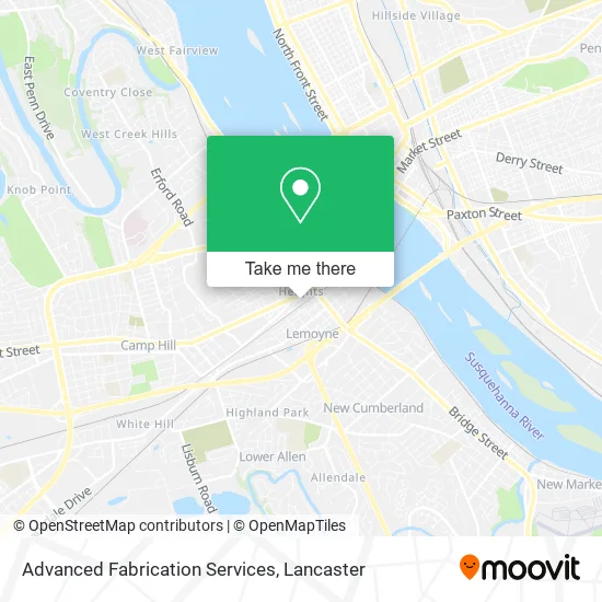 Advanced Fabrication Services map