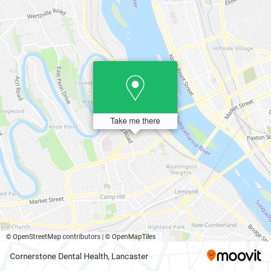 Mapa de Cornerstone Dental Health