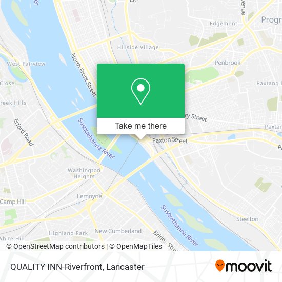 QUALITY INN-Riverfront map