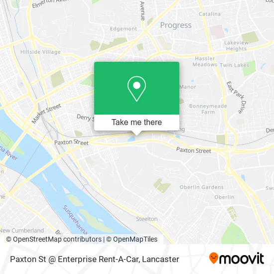 Paxton St @ Enterprise Rent-A-Car map