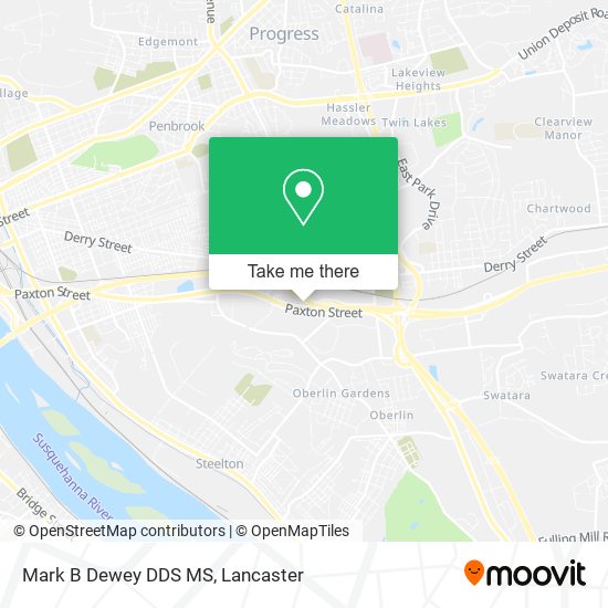 Mark B Dewey DDS MS map