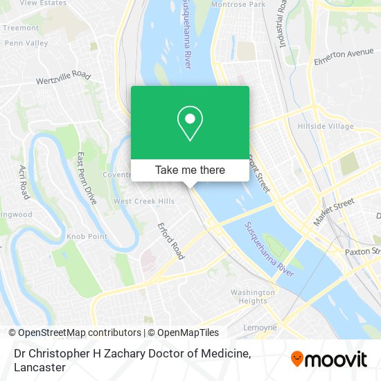 Dr Christopher H Zachary Doctor of Medicine map