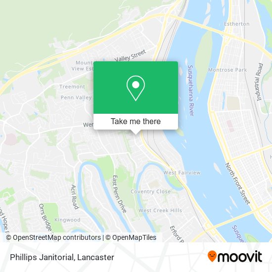 Phillips Janitorial map