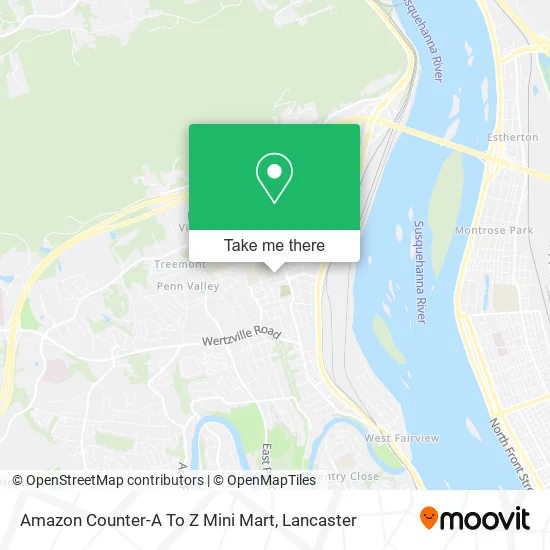 Amazon Counter-A To Z Mini Mart map