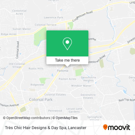 Très Chic Hair Designs & Day Spa map