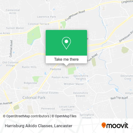 Mapa de Harrisburg Aikido Classes