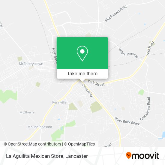Mapa de La Aguilita Mexican Store