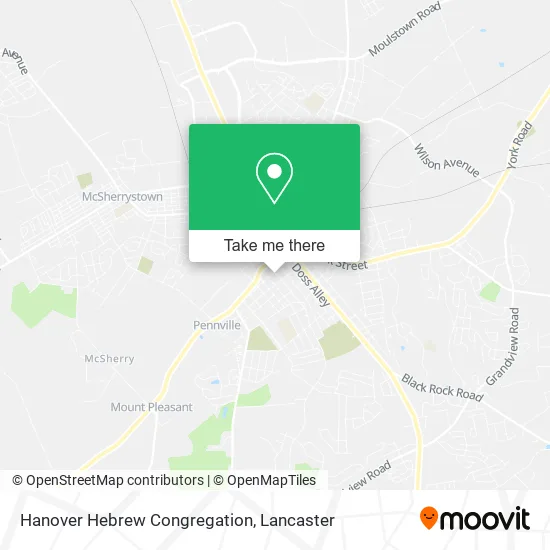 Hanover Hebrew Congregation map