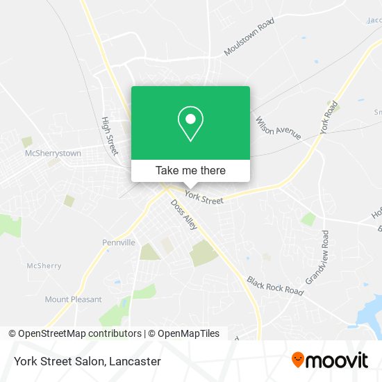 York Street Salon map