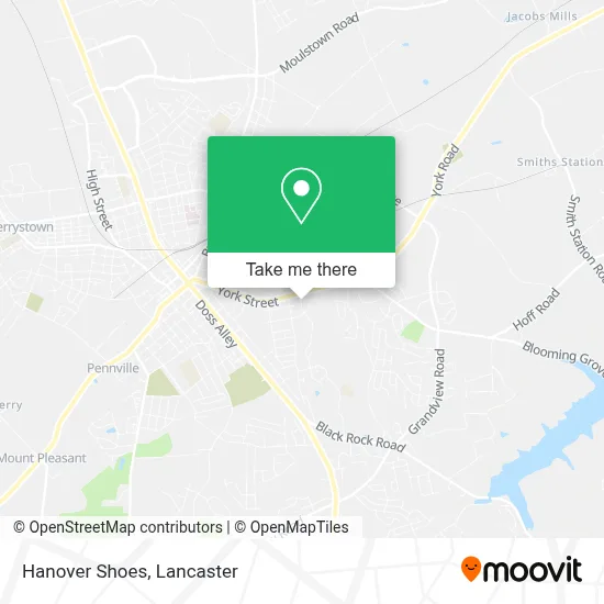 Hanover Shoes map