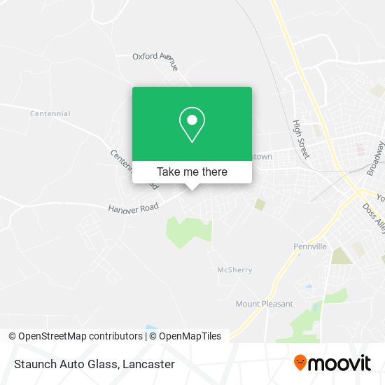 Staunch Auto Glass map