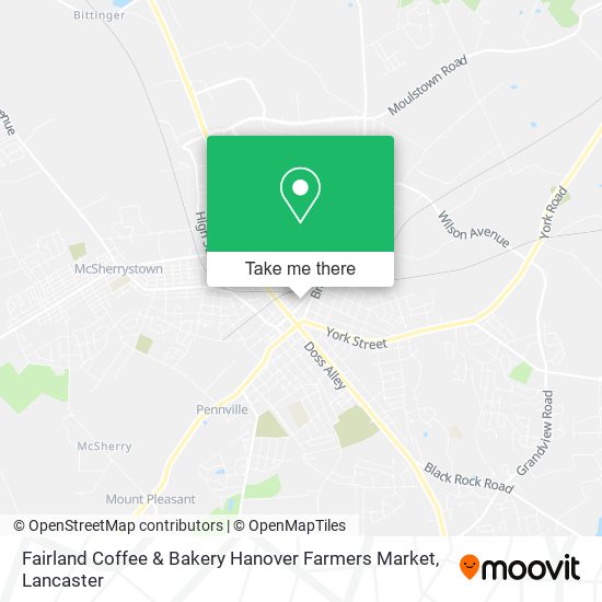 Fairland Coffee & Bakery Hanover Farmers Market map