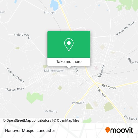 Hanover Masjid map