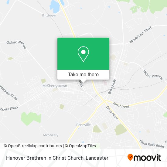 Hanover Brethren in Christ Church map