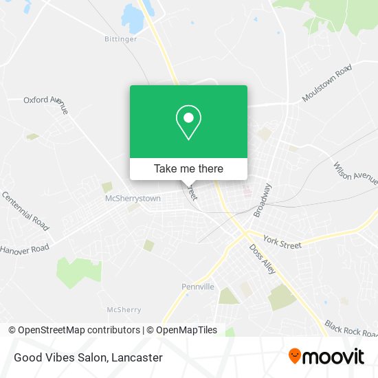 Mapa de Good Vibes Salon