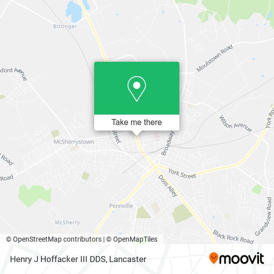 Henry J Hoffacker III DDS map