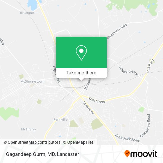 Gagandeep Gurm, MD map