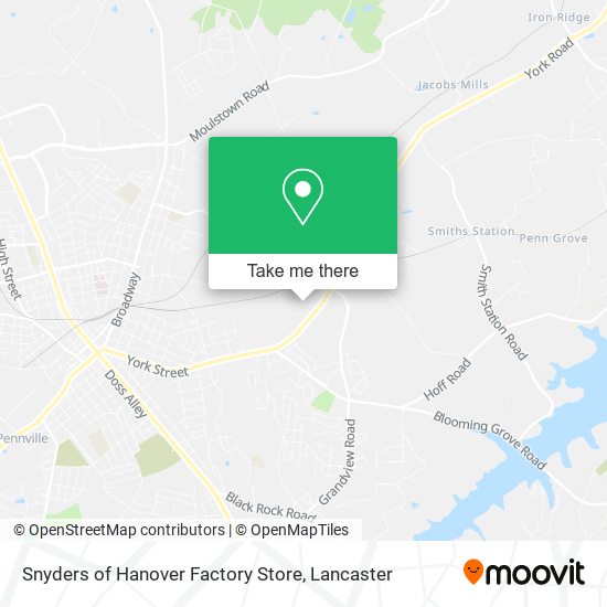 Mapa de Snyders of Hanover Factory Store