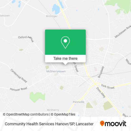Mapa de Community Health Services Hanovr / SP