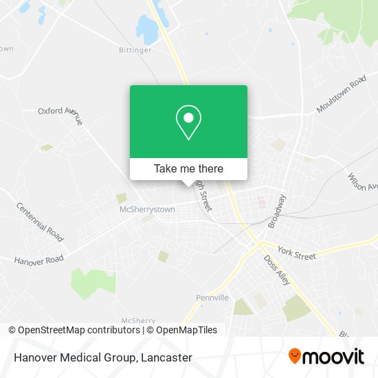 Hanover Medical Group map