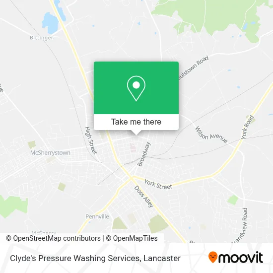 Clyde's Pressure Washing Services map