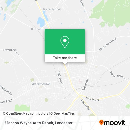 Mancha Wayne Auto Repair map