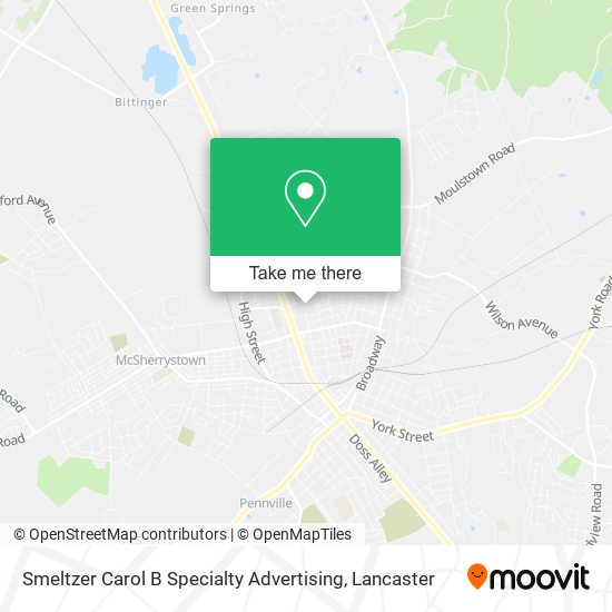 Mapa de Smeltzer Carol B Specialty Advertising