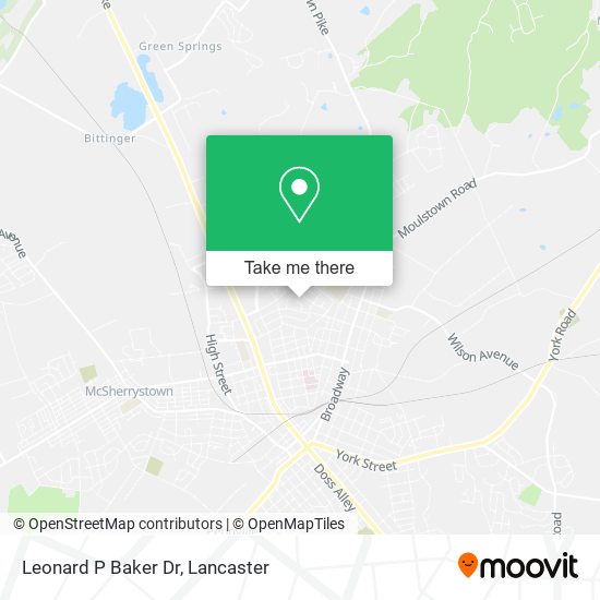 Leonard P Baker Dr map