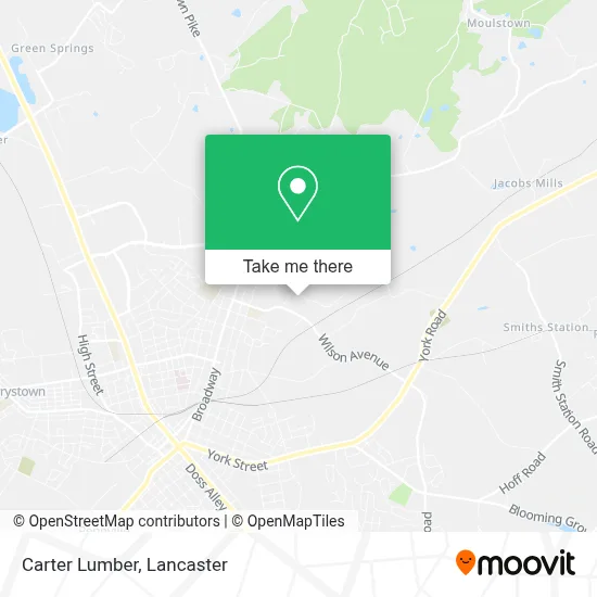 Carter Lumber map
